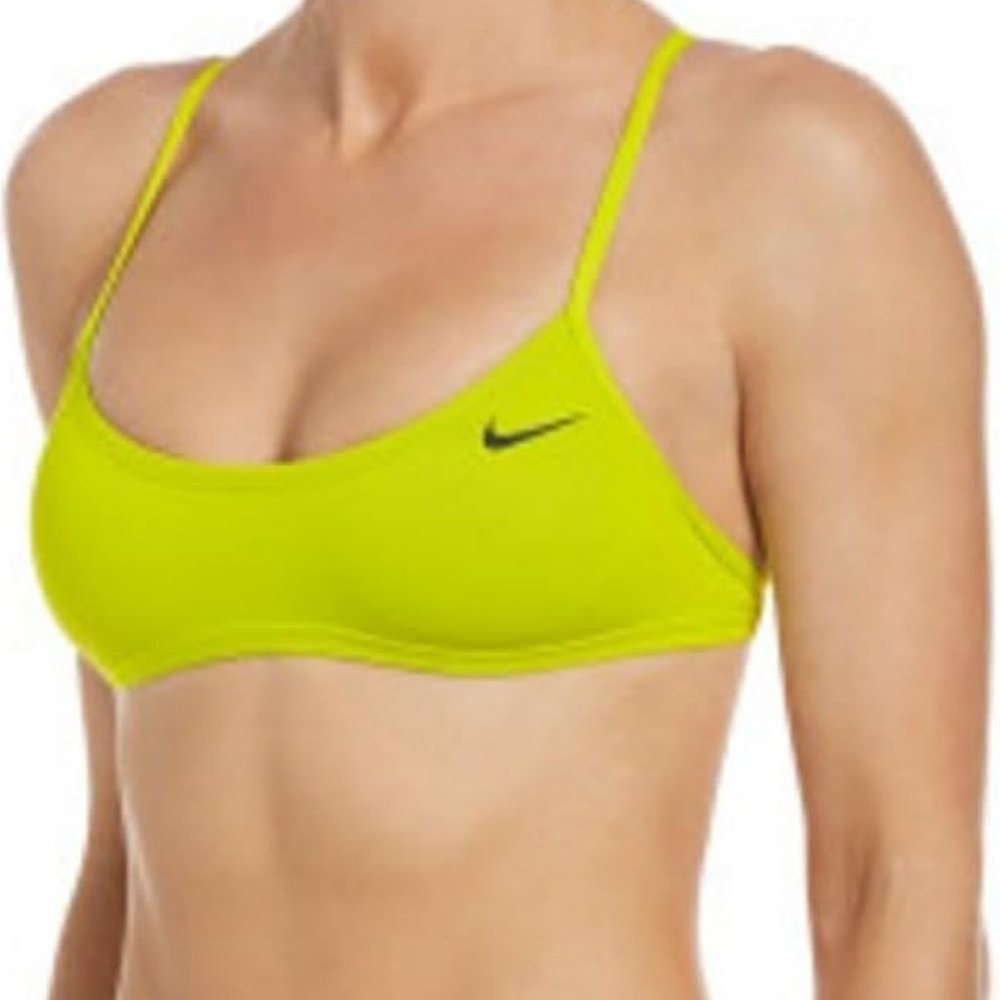 Nike Swim Cutout Bikini Top - Cyber   NWT
